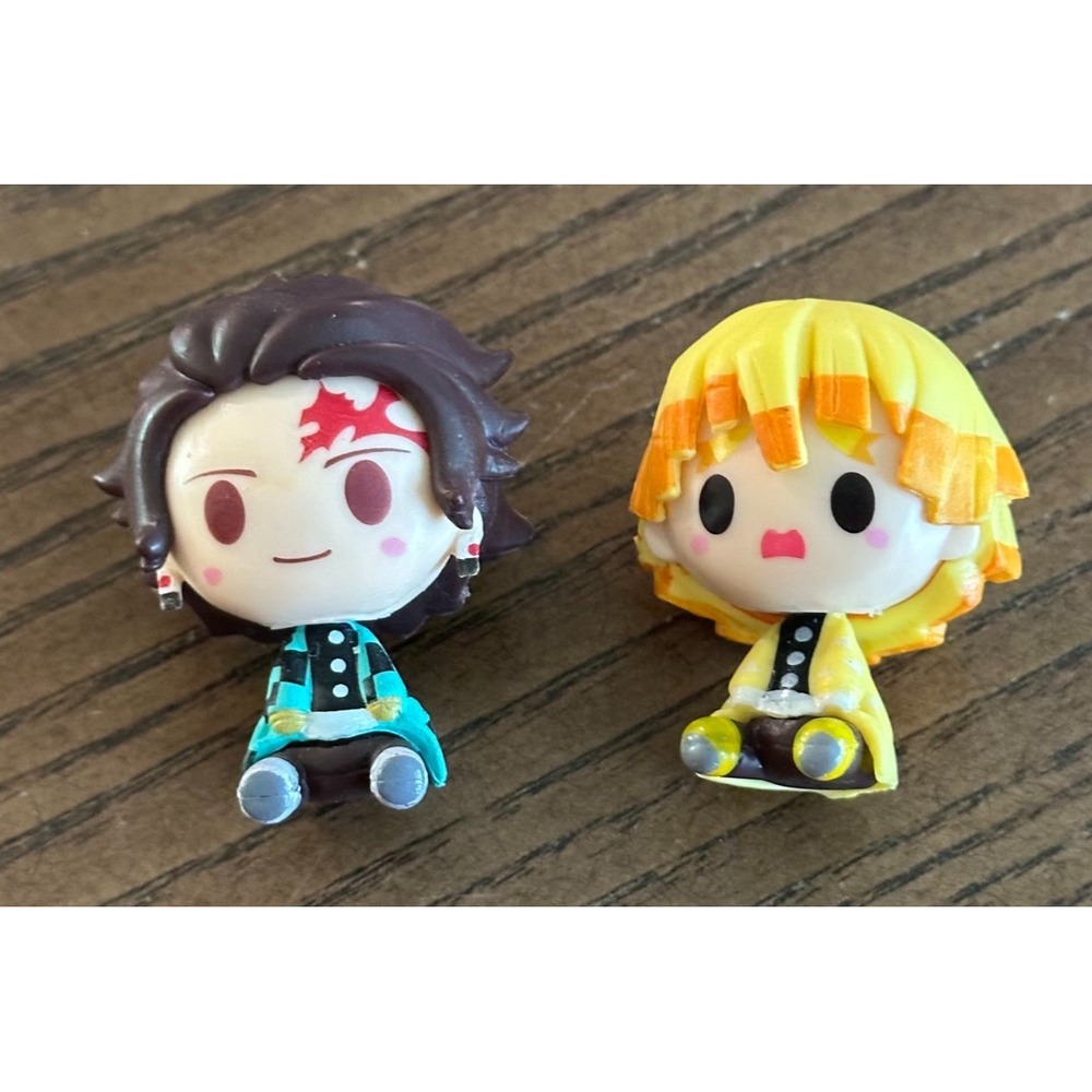 Demon Slayer‎ 2" Figures Tanjiro Kamado and Zenitsu Agatsuma Chokonokko Bandai